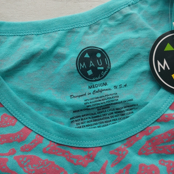 MAUIandSons NEW Cookie Logo Print Tank Top - Picture 5 of 6